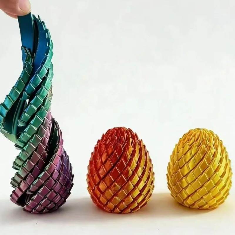 3D Printing Egg - 3D-печатное спиральное яйцо дракона: игрушка-антистресс, сенсорный