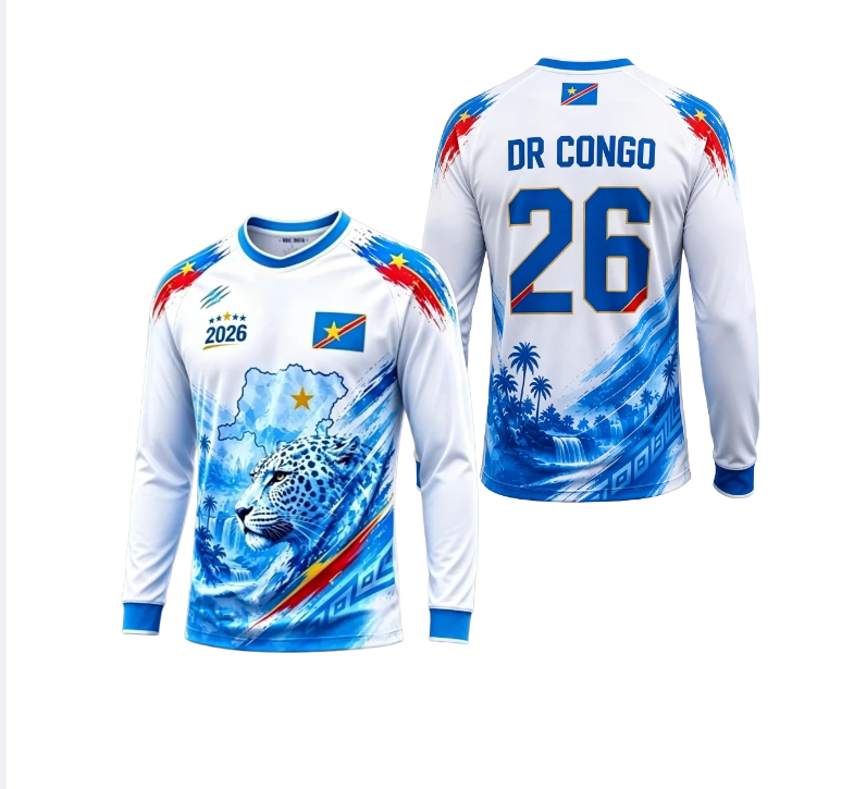3D Printing Jersey - 2026 Конго футболка с круглым вырезом