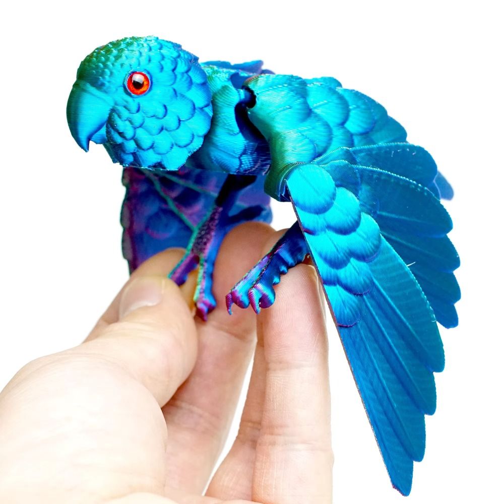 3D Printing Figure - Модель попугая с имитацией глаза и