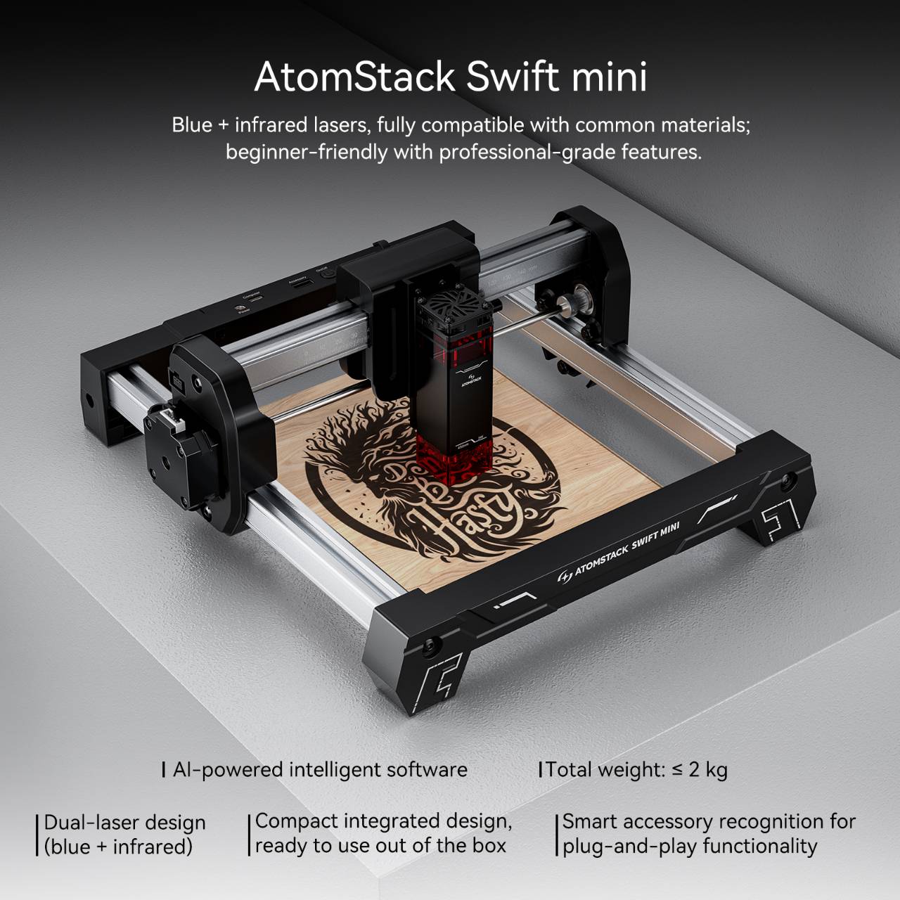 Лазерный гравер ATOMSTACK Swif – обзор и цена 3D Printing Laser Cutting