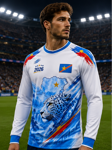2026 Конго футболка с круглым  – обзор и цена 3D Printing Jersey