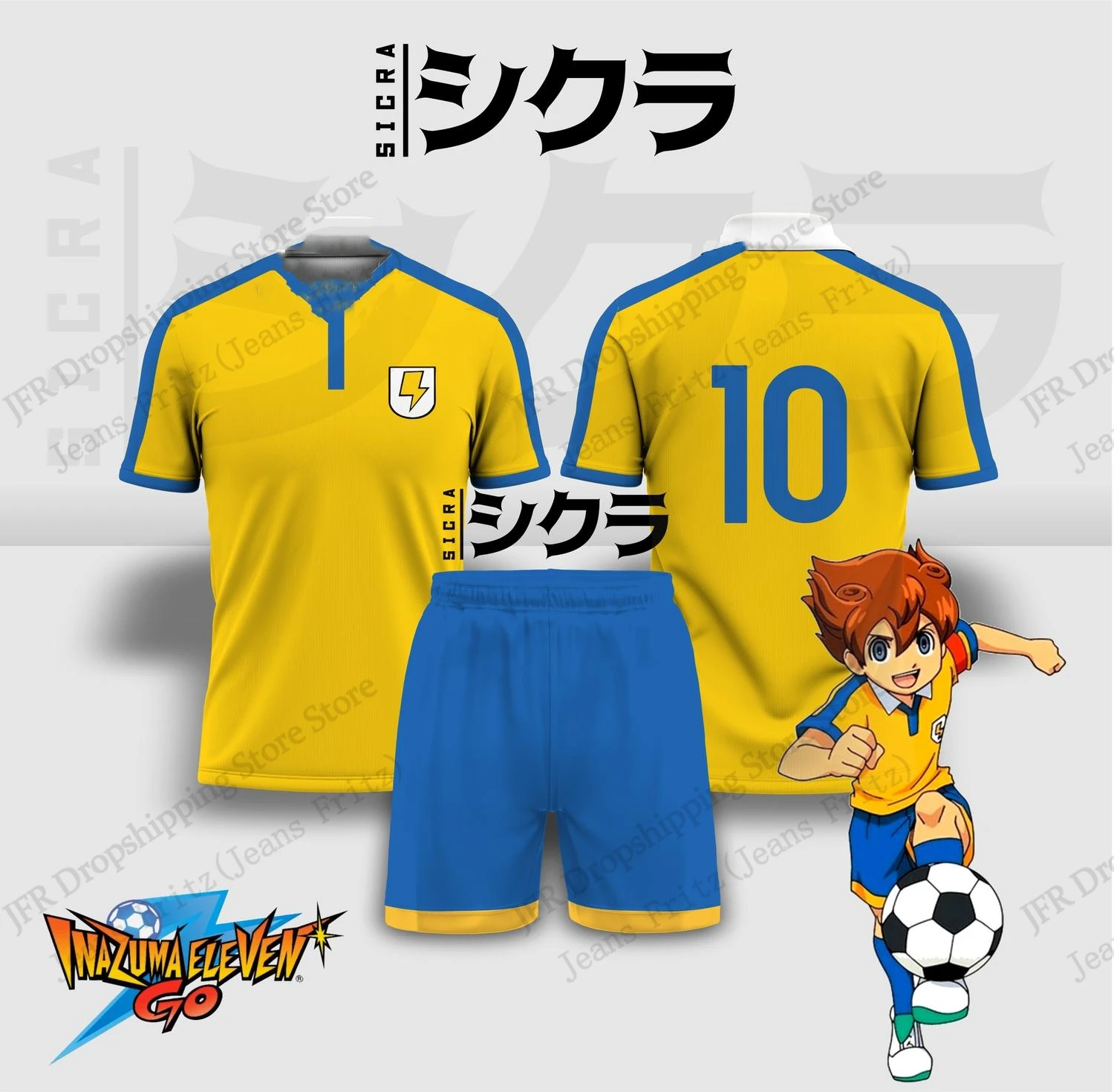Комплект из джерси Inazuma Ele – обзор и цена 3D Printing Jersey